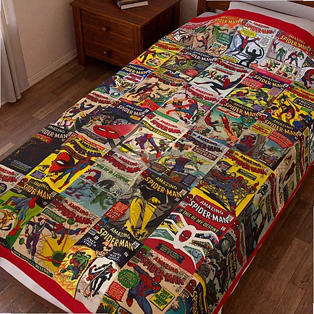 Amazing Spider-Man Blanket - Steve Ditko Covers - Soft & Plush - Marvel Comics