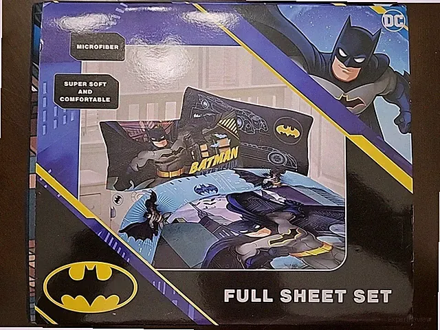 Batman DC Comics Full Sheet Set Kid's Full Size Bedding Sheets NEW