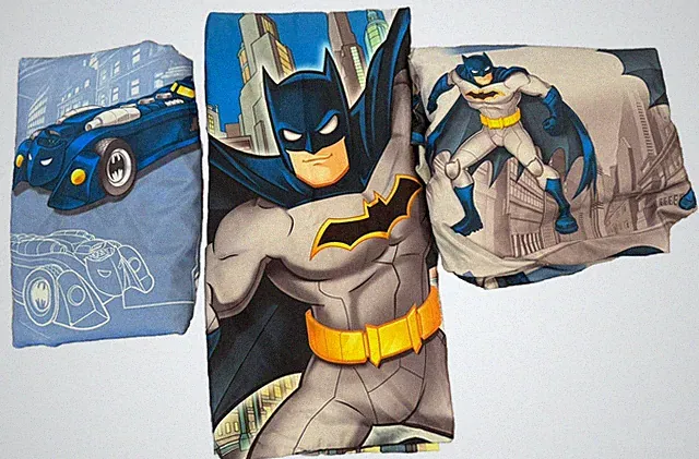 Batman Sheet Set Full Size DC Comics Franco One Pillowcase