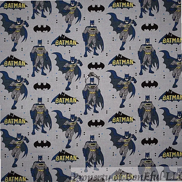 BonEful Fabric FQ Cotton Quilt Batman Marvel Comic Super Hero Movie Boy Print US