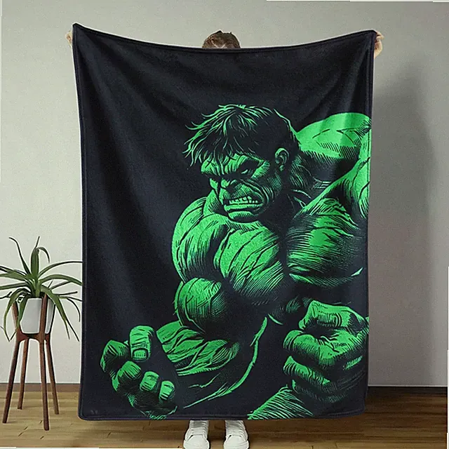 Hero Comic Style Flannel Blanket – Cozy Travel Throw for Gifts