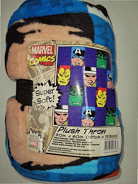 Marvel Comics Super Soft Plush Throw - 50 x 60 Inches