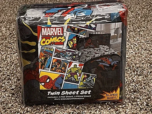 MARVEL COMICS SUPER SOFT TWIN SHEET SET BRAND NEW Kids