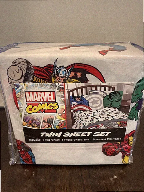 Marvel Comics Twin Sheet Set Brand New