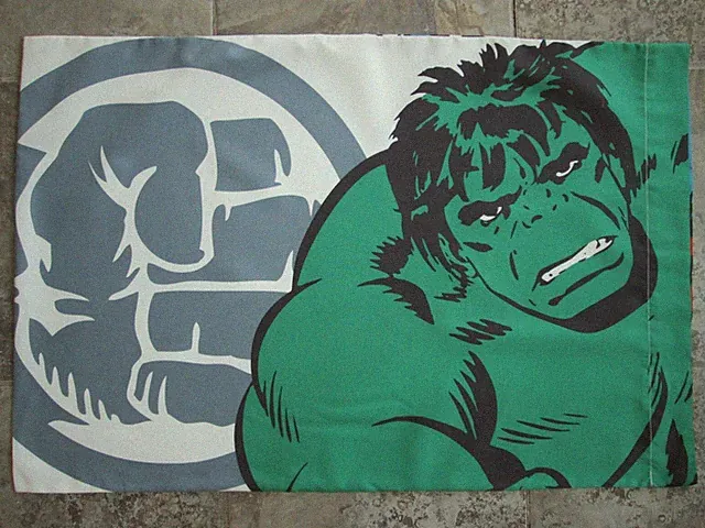 Marvel DC Comics Standard Pillow Case Twin Pillowcase Hulk Captain America