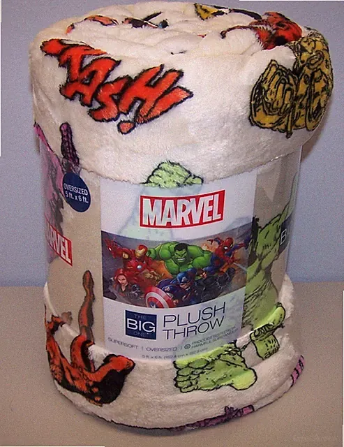 Marvel Oversized Big Plush Throw Blanket 5ft. x 6ft.