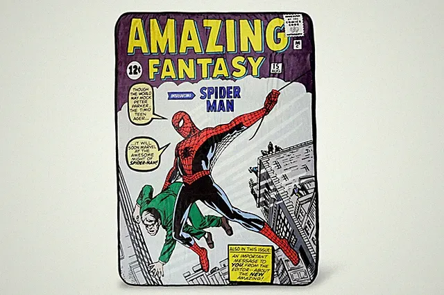 Marvel Spider-Man Amazing Fantasy No. 15 Fleece Throw Blanket | 60 x 45 Inches
