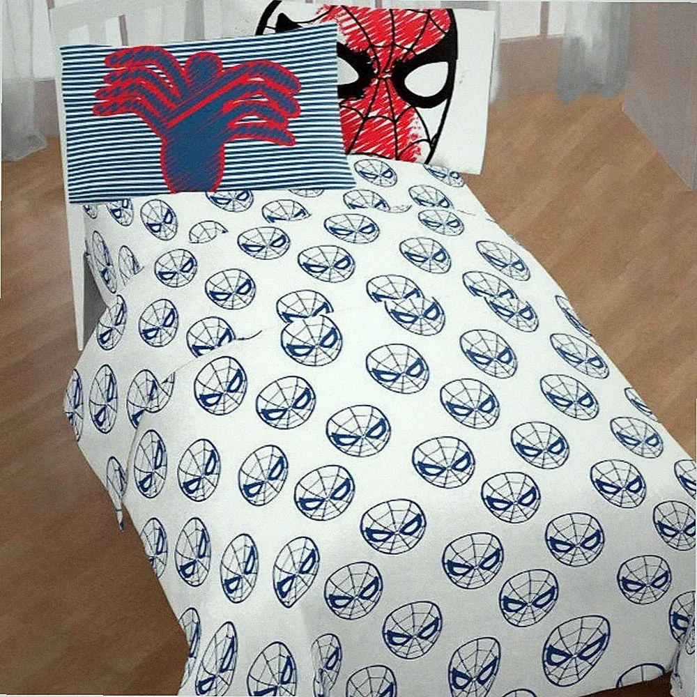 Marvel Spiderman Twin Size Sheet Set - 3 Piece Kid’s Bedding - Super Soft