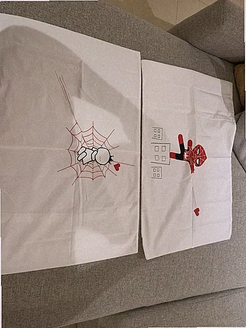 Matching Couple His And Hers Superhero Pillowcases