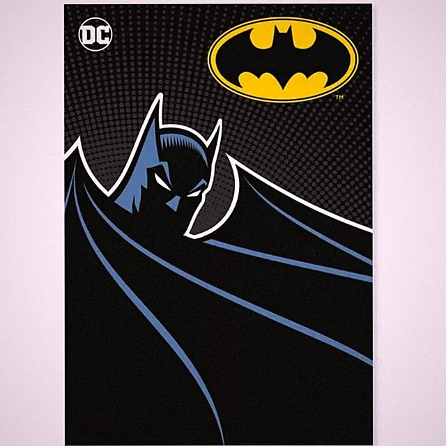 New Batman Silhouette Fleece Throw Gift Blanket DC Comics Superhero Shield Logo