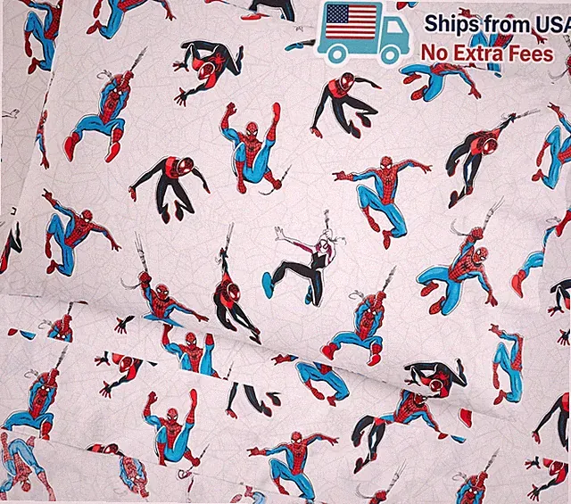 Pottery Barn Kids Marvel's Spider-Man Glow-in-the-Dark Sheet Set