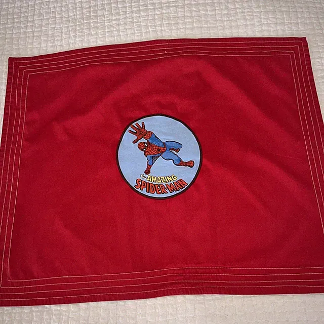 Pottery Barn Marvel Comics Amazing Spiderman STANDARD SHAM Red