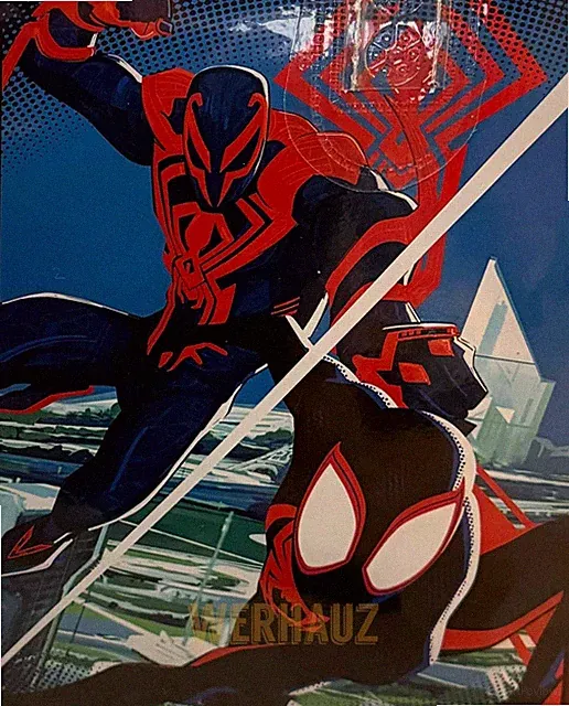 Spider-Man Miles Morales Escape Twin/Full Size Blanket 55"x75" by Marvel