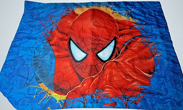Spiderman Pillow Sham Marvel Comics Y2K Standard Full Head Shot Licensed Vintage
