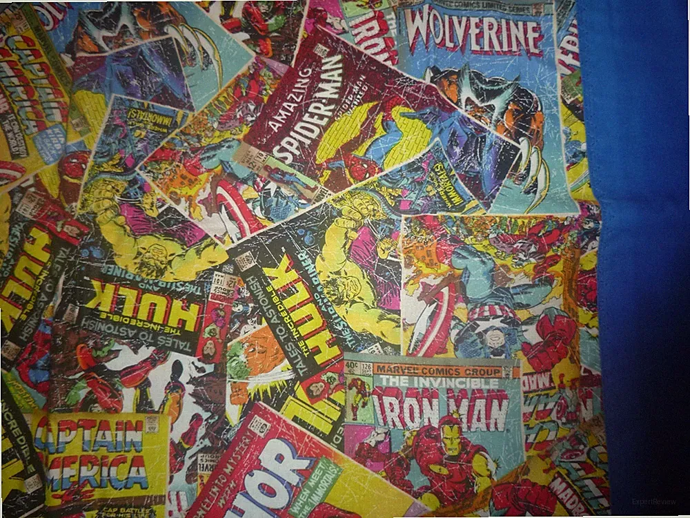 Superheroes Comic Book Cotton Fabric Design a standard handcrafted pillowcase