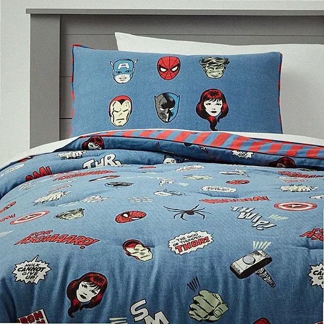 Twin Marvel Glow in the Dark Kids' Comforter - The Marvel Collection
