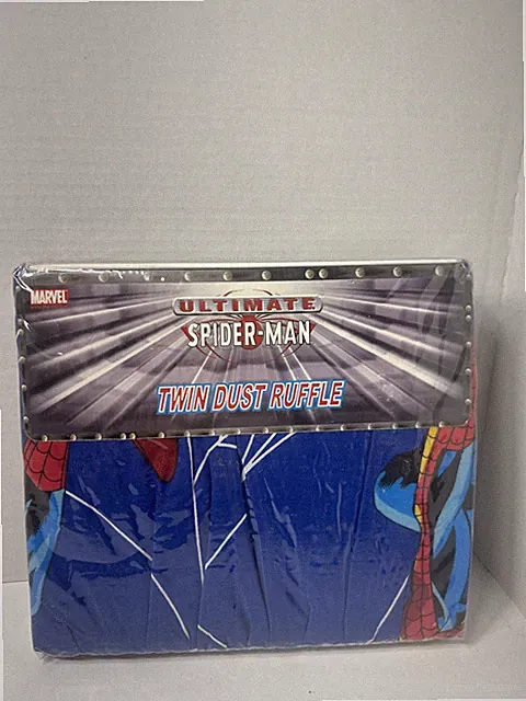 Ultimate Spider-Man Twin Dust Ruffle NEW Marvel Vintage Blend Jay France