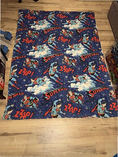 Vintage 1978 Dc Comics Superman Original Twin Top Bed Spread