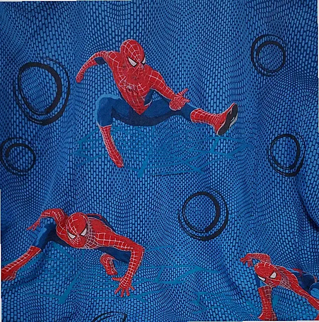 Vtg 2004 Marvel Dan River Spider Man Twin Fitted Sheet Blue Comic Hero